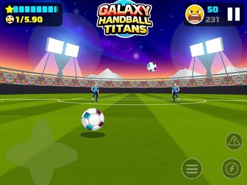 Galaxy Handball Titans Game Screenshot